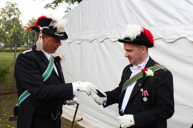 Emfang H.G. Egerlandt und Vereidigung S. Loskamp