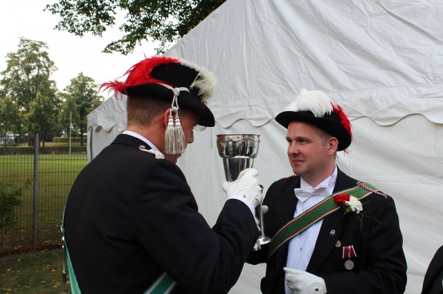 Emfang H.G. Egerlandt und Vereidigung S. Loskamp