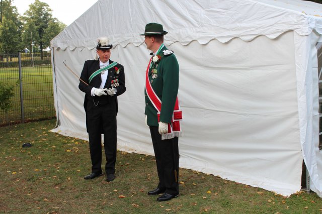 Emfang H.G. Egerlandt und Vereidigung S. Loskamp